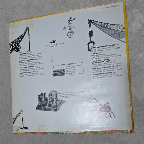 The Stylistics Heavy 1974 Avco AV-69004-698 Vinyl Record - Picture 2 of 6